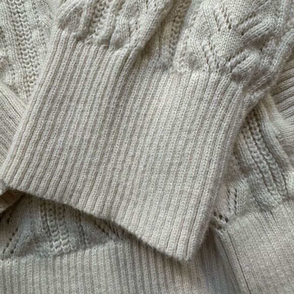 G. H. Bass & Co Women’s Knit Cardigan Sweater Size Medium 100% Cotton Preppy - Picture 5 of 11